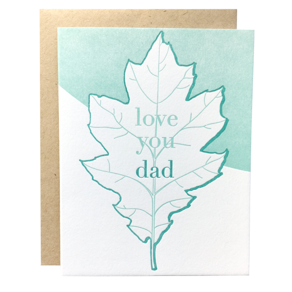 Oak Leaf Dad Card Online now