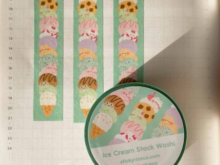 Ice Cream Cone Stack Washi Tape Supply