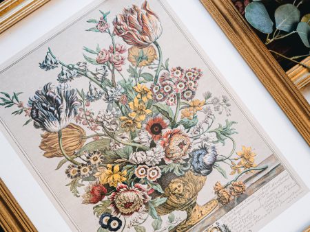 Vintage Floral April Art Sale