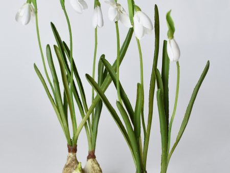 10  Faux Standing Snowdrop w Bulb Online Hot Sale