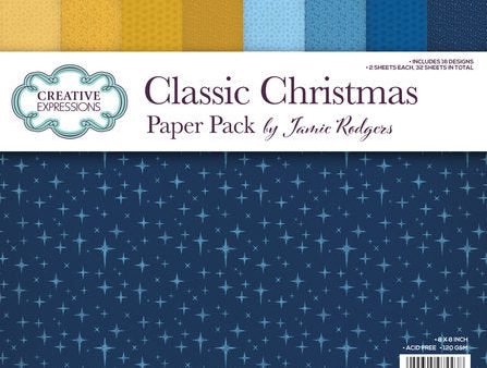 Creative Expressions  - Classic Christmas paper pack Sale