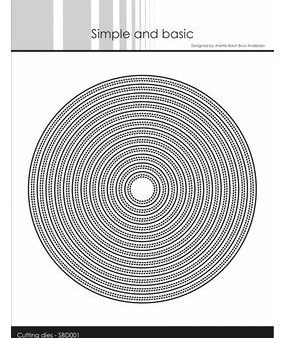 Simple and basic - Double pierced circle die set Cheap