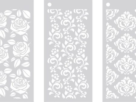 Crafters Companion stencil set - Opulent trio For Discount