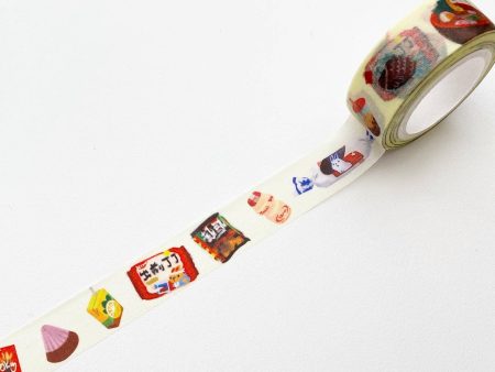 Asian Snacks Washi Tape - 15mm Cheap