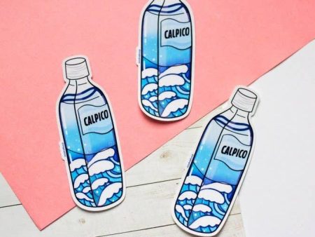 Calpico Waves Vinyl Sticker For Cheap