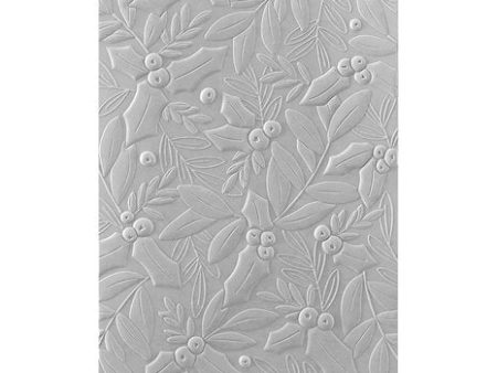 Spellbinders holly & FOLIAGE embossing folder For Cheap