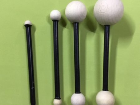 Wood ball tools for flower making - ideal for foamiran and silk foam (4 tools) Supply