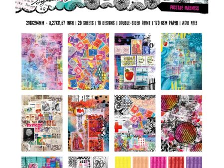 Art By Marlene paper pad - postage madness on Sale