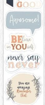 Washi tape  stickers - Motivational - Never say never Supply