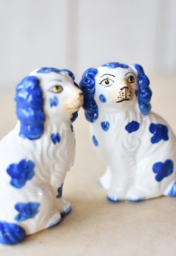 Chinoiserie Dog Salt + Pepper Shakers Hot on Sale