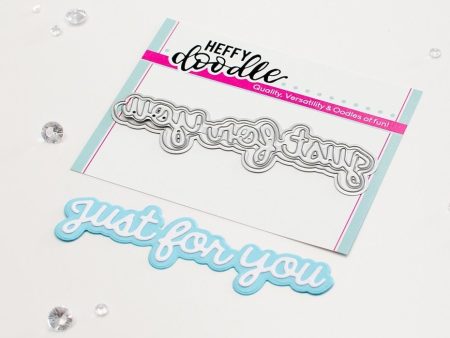 Heffy Doodles Just For You Shadow Heffy Cuts Dies (HFD0496) For Discount