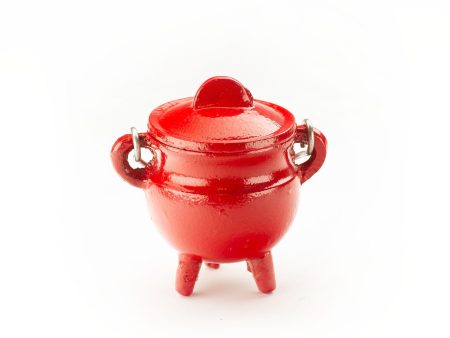 Cast Iron Cauldron, Red Online Hot Sale