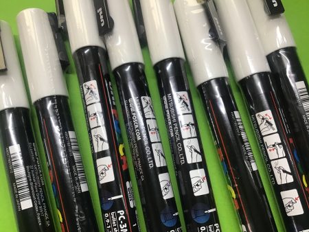 Posca pen - white - Fine bullet shaped tip (single pen) Supply