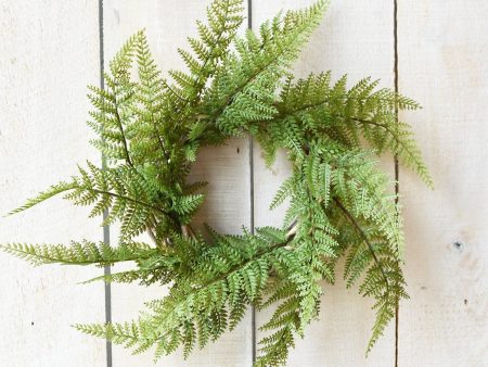 11  Faux Leather Fern Wreath Online Sale