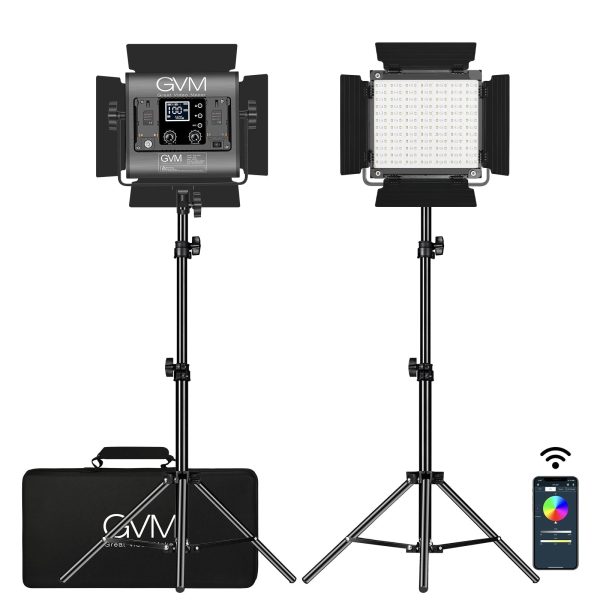 GVM-800D-II 40W Bi-color and RGB Video Panel Light Discount