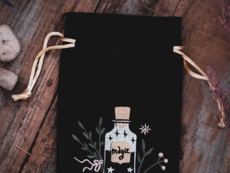 Magic Bottle Embroidered Tarot Bag Sale