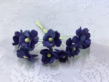 Flowers Hydrangea navy- 10 per pack The Purple Magnolia Discount