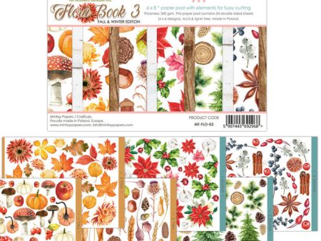 Mintay flora book 3 - 6x8 elements for cutting out For Sale