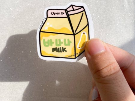 Banana Milk Sticker Online Hot Sale