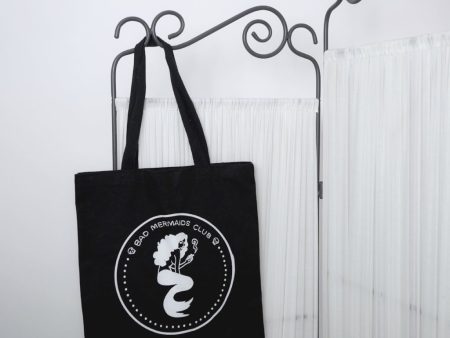 Bad Mermaids Club Tote Bag (Black) Online now