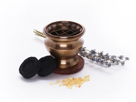 Brass Charcoal Incense Burner For Sale