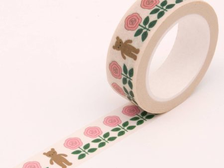 Flower and Bear Washi Tape Supply