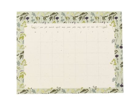 Garden Herb Calendar Desk Pad: Monthly To Do For Discount