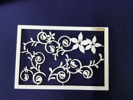 The Purple Magnolia chipboard PM003 Swirls small For Cheap