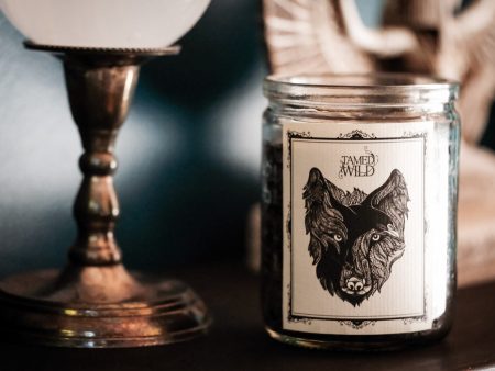 Wolf and Raven Candle For Discount