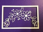 The Purple Magnolia chipboard PM018 Floral crescent For Cheap