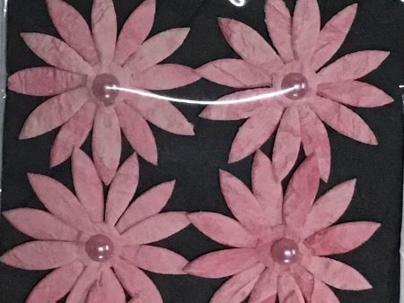 Craft Embellishment - daisy with pearl EL pink LARGE 5cm Fashion