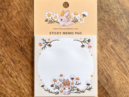 Jackalope s Garden Sticky Notes - (Cream) on Sale