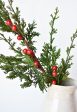 24  Faux Cedar Spray w  Red Berry Stem Online