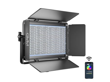 GVM-1300D 65W Powerful Bi-color and RGB Video Panel Light Supply