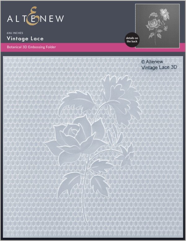 Altenew  - 3D embossing folder - Vintage lace Discount