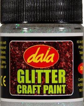 Dala glitter craft paint - Crystal (clear) 250ml Sale