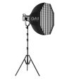 GVM PR150R 150W High Power LED Spotlight Bi-Color & RGB Studio Lighting Kit with Softbox Supply