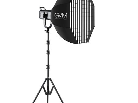 GVM PR150R 150W High Power LED Spotlight Bi-Color & RGB Studio Lighting Kit with Softbox Supply