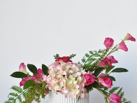 All the Pink Faux Floral Arrangement Online now