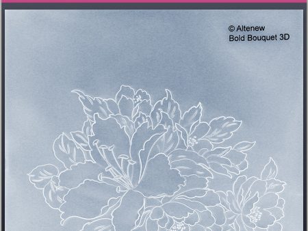 Altenew  - 3D embossing folder - Bold bouquet Online now