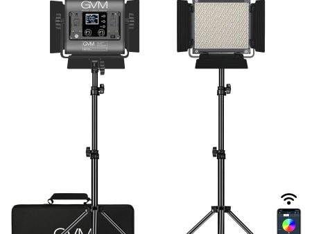 GVM 850D rgb led studio video light kit Discount