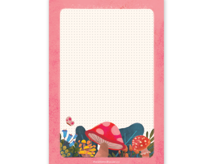 Dot Grid Mushroom Notepad Online Sale