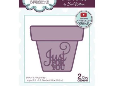 Creative Expressions Sue Wilson flower pot die set Online Sale