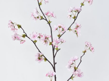 36  Faux Quince Blossom Pink Stem Flowering Branch Discount