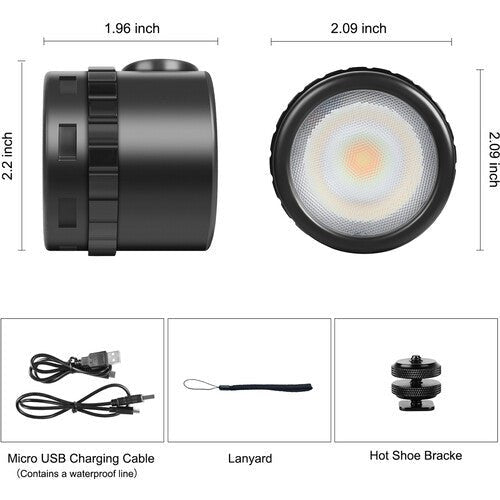 GVM Mini Waterproof RGB LED On-Camera Light Sale