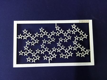 The Purple Magnolia chipboard PM008 Tiny stars Sale