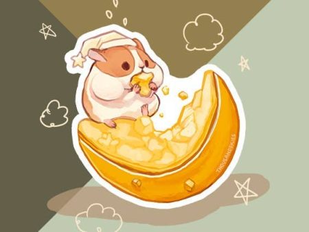 Moon Maker Hamster Vinyl Sticker For Sale