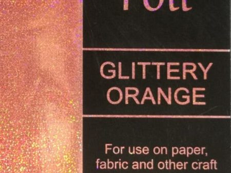 Shilpi Adorn foil Glittery orange For Discount