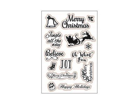 Kcraft Christmas sentiments stamp For Discount