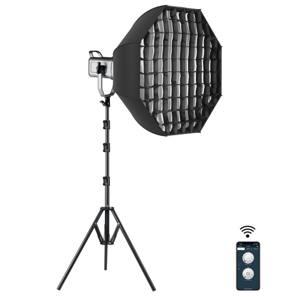 GVM PR150D 150W High Power LED Spotlight Bi-Color Studio Lighting Kit with Softbox Online now